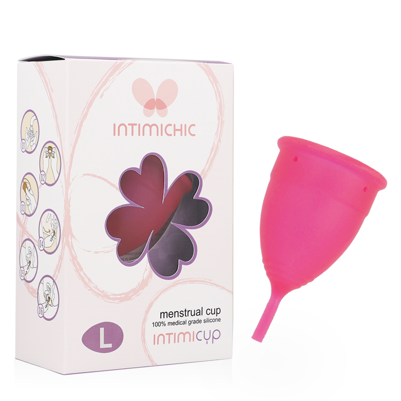 INTIMICHIC - MENSTRUATIONSTASSE AUS MEDIZINISCHEM SILIKON - GRÖSSE L