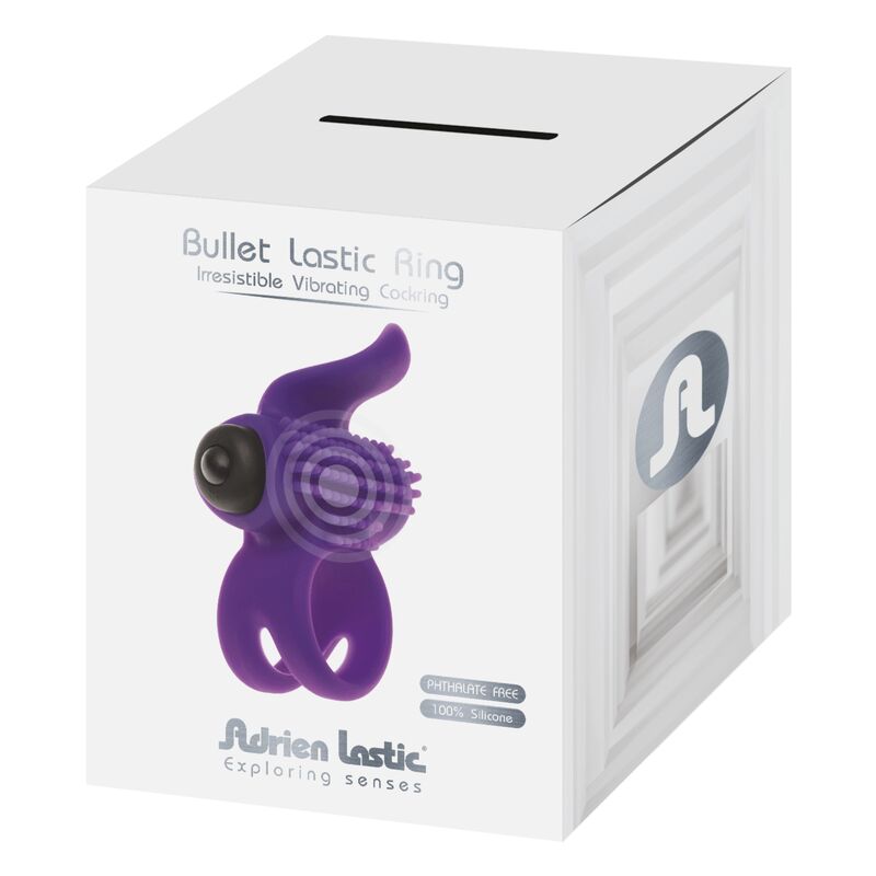 ADRIEN LASTIC - ANELLO VIBRATORE VIOLA BULLET LASTIC
