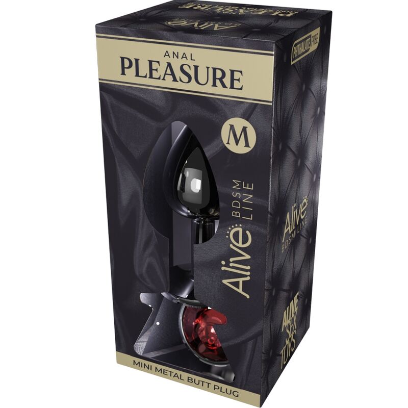 ALIVE - MINI PLUG PER PIACERE ANALE IN METALLO ROSSO TAGLIA M