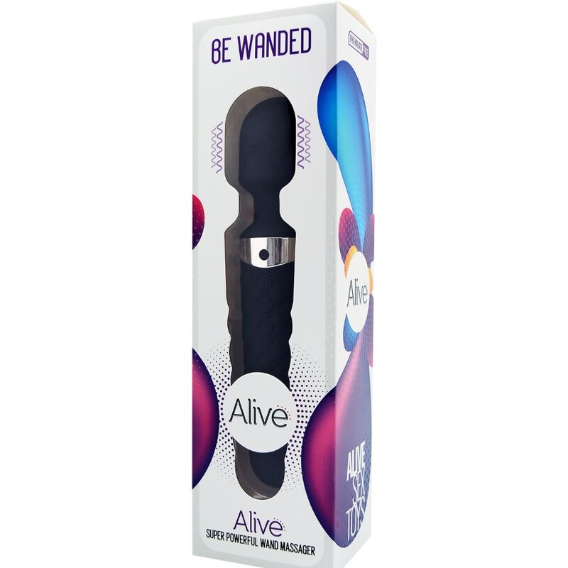 ALIVE - BE WANDED VIBRATOR MASSAGER SCHWARZ