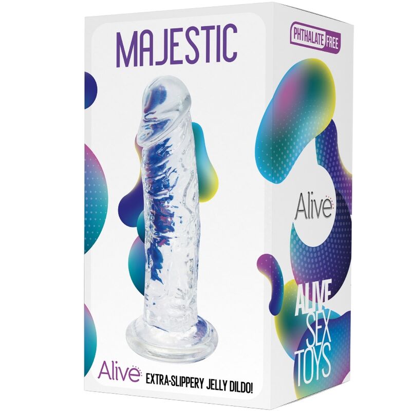 ALIVE - MAESTOSO PENE REALISTICO TRASPARENTE 14,7 CM