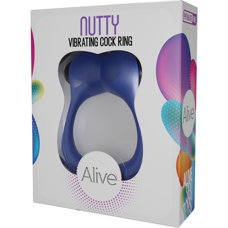 ALIVE - NUTTY VIBRIERENDER RING BLAU