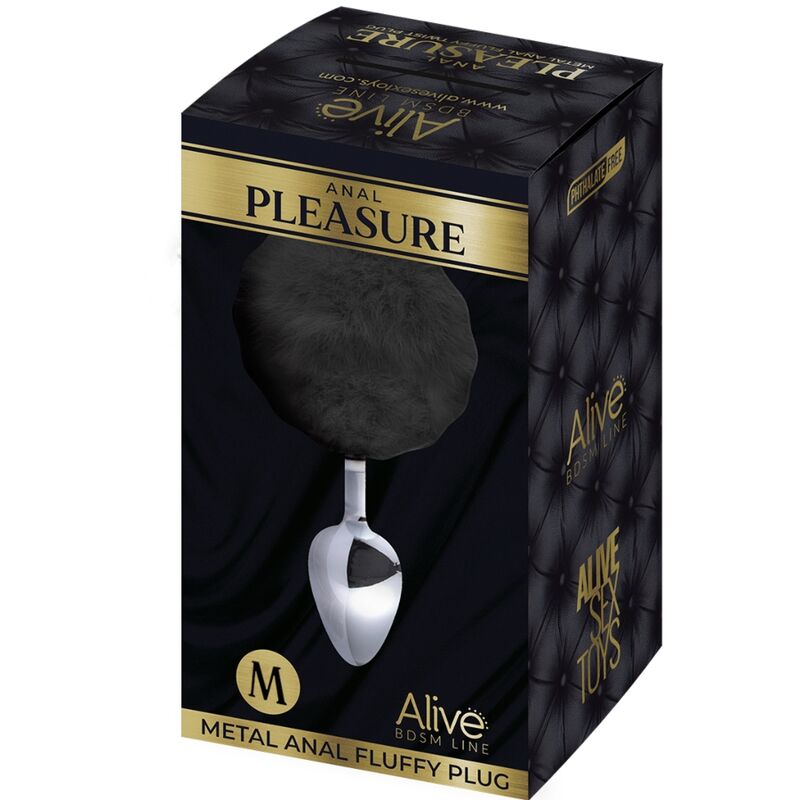 ALIVE - DIlatatore anale a spirale in metallo soffice nero taglia M