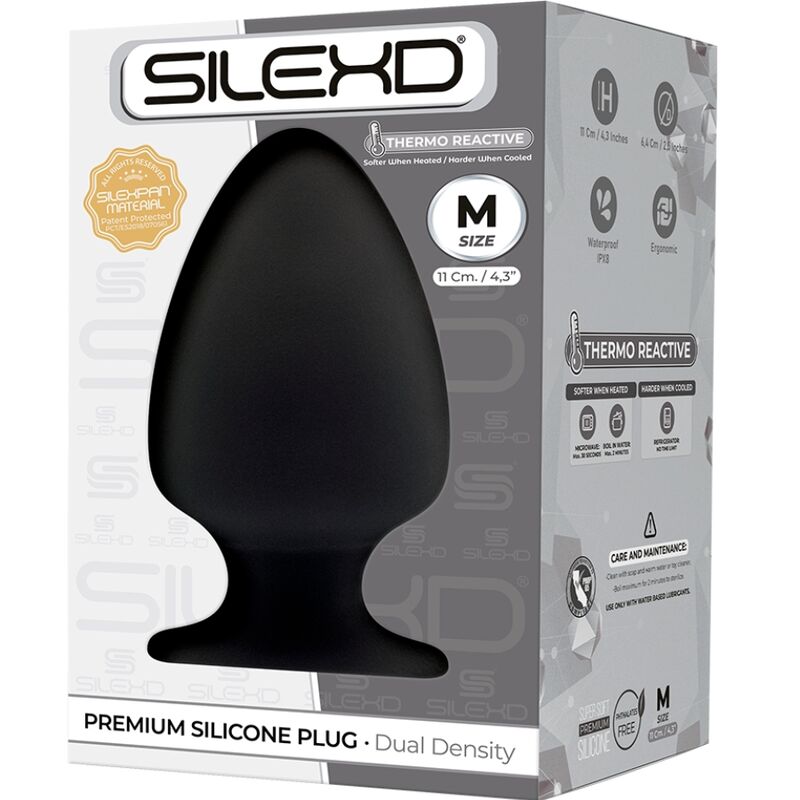 SILEXD - MODELLO 1 TAPPO ANALE SILEXPAN PREMIUM SILICONE PREMIUM TERMOREATTIVO TAGLIA M