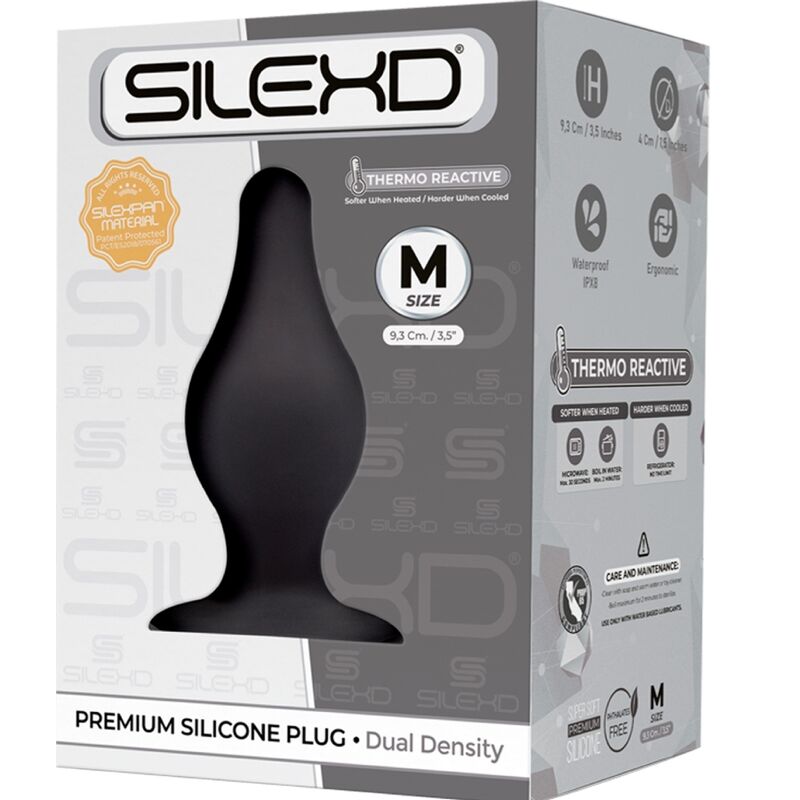 SILEXD - MODELLO 2 TAPPO ANALE SILEXPAN PREMIUM SILICONE PREMIUM TERMOREATTIVO TAGLIA M