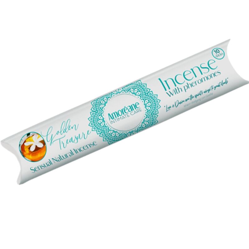 AMOREANE - INCENSO GOLDEN TREASURE CON FEROMONI AROMA DI GELSOMINO
