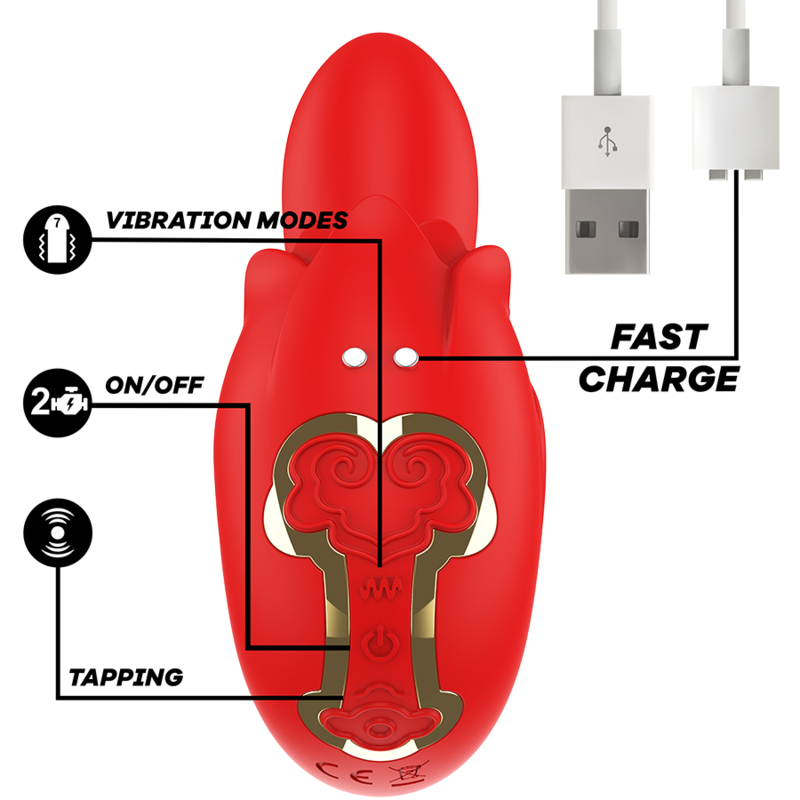 MIA - SELENA STIMULATOR VIBRIEREND + TAPPING ROT