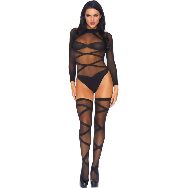 LEG AVENUE - 2-TEILIGES SET BODY UND OBERSCHENKEL