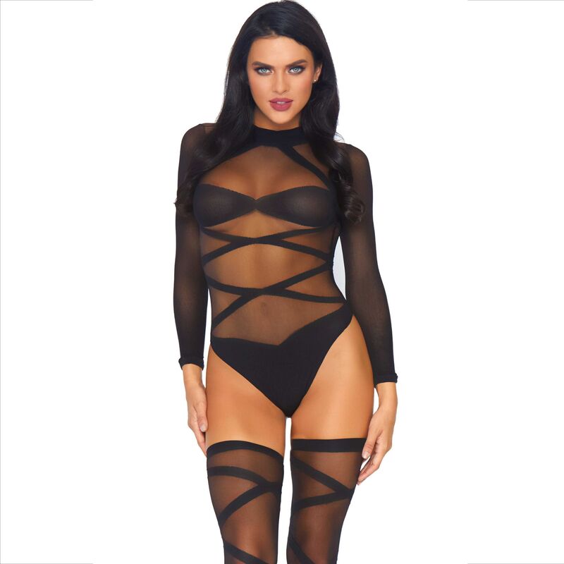 LEG AVENUE - 2-TEILIGES SET BODY UND OBERSCHENKEL