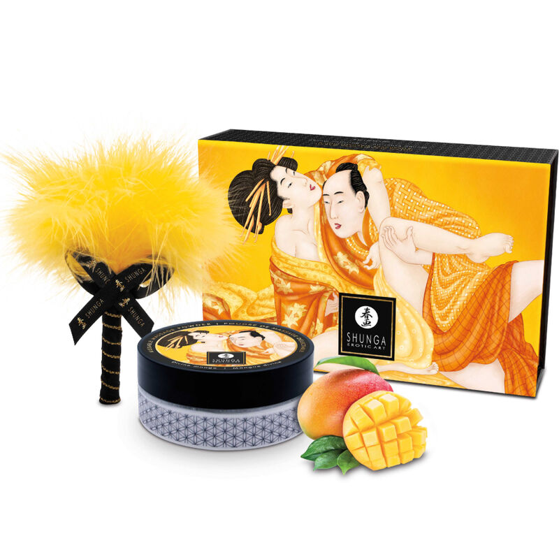 SHUNGA - KIT DI POLVERE DA MASSAGGIO COMMESTIBILI AL MANGO