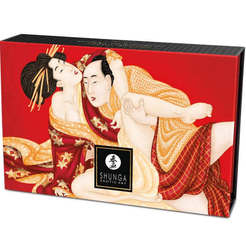 SHUNGA - KIT DI POLVERE DA MASSAGGIO COMMESTIBILI ALLA FRAGOLA