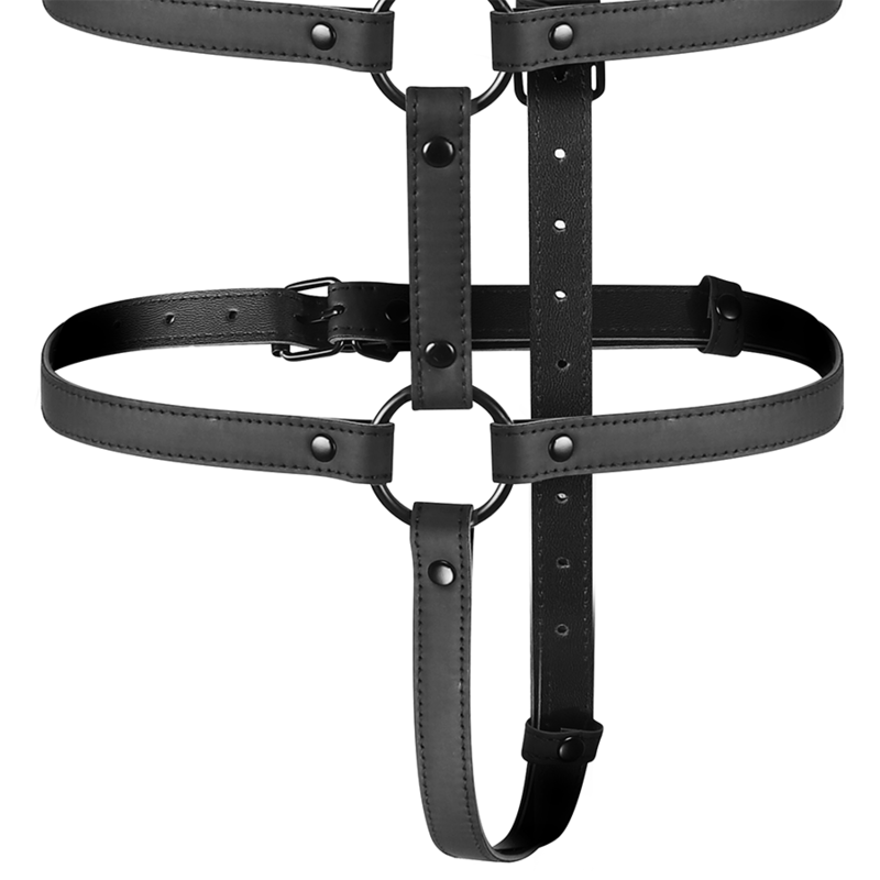 BONDAGE SOTTOMESSA FETISH - IMBRACATURA REGOLABILE PER TORSO E BRACCIA