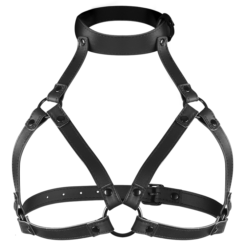 BONDAGE SOTTOMESSA FETISH - IMBRACATURA REGOLABILE PER IL PETTO
