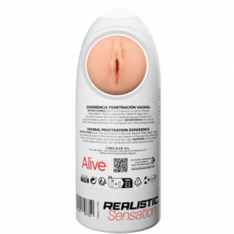 ALIVE - FLEX MASTURBADOR VAGINALE MASCHILE TAGLIA M