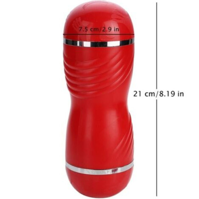 ARMONY - DOPPEL-MASTURBATOR MIT VAGINA UND MUND IN ROT