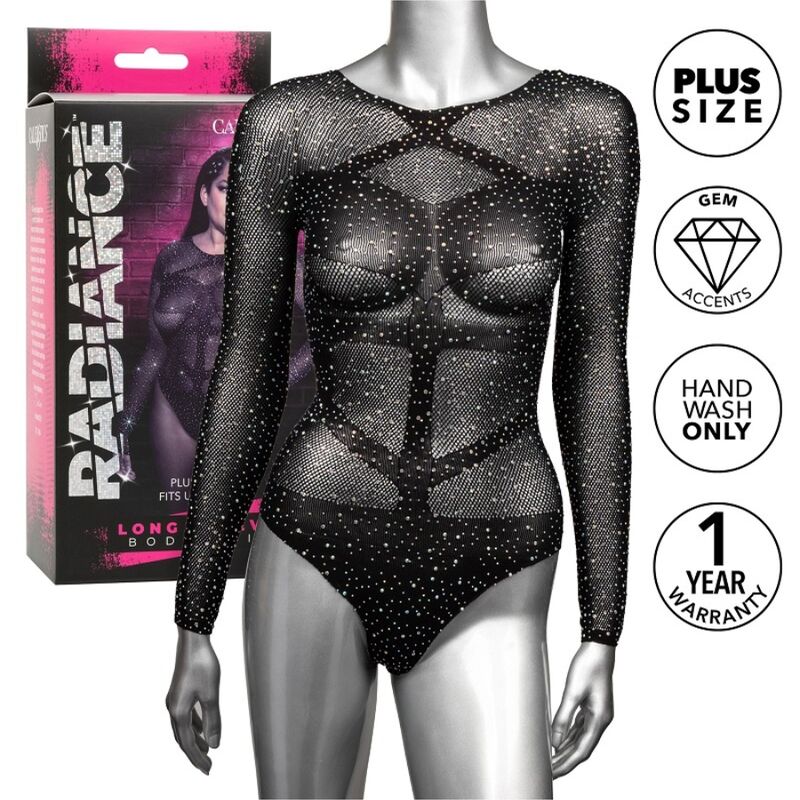 CALEXOTICS - RADIANCE LANGARM-Bodysuit RHINE ÜBERGRÖSSE