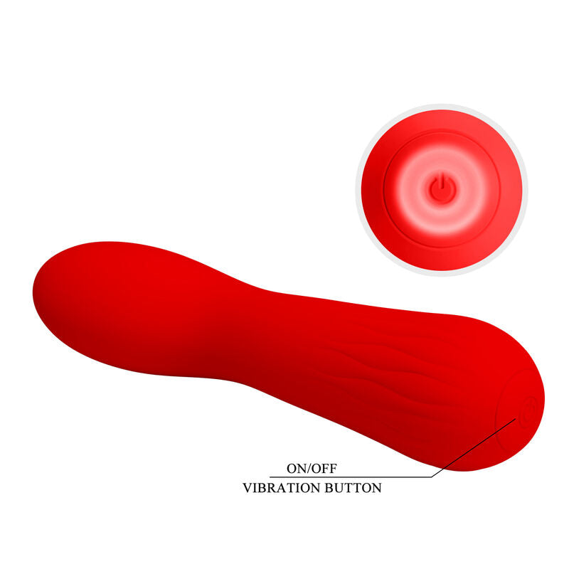 PRETTY LOVE - FAUN VIBRATORE RICARICABILE ROSSO