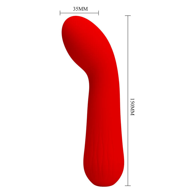 PRETTY LOVE - FAUN VIBRATORE RICARICABILE ROSSO