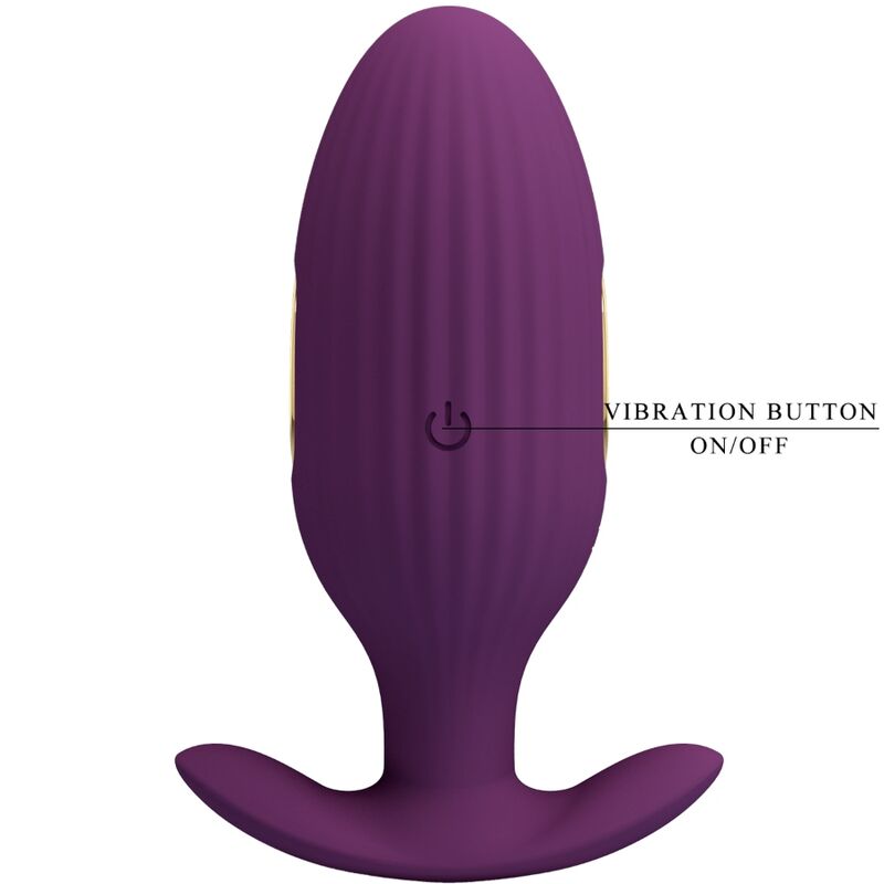 PRETTY LOVE - JEFFERSON PLUG ANALE VIOLA CONTROLLATO DA APP