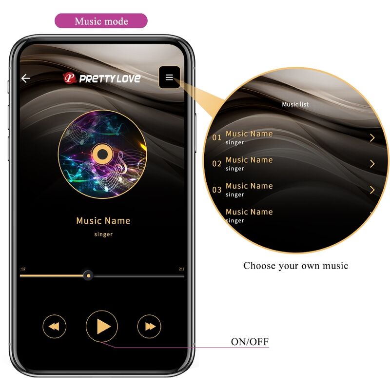 PRETTY LOVE - JEFFERSON APP-GESTEUERTER ANALPLUG LILA