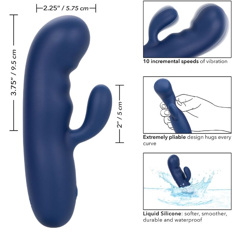 CALEXOTICS - KASCHMIR-SEIDE-DUO BLAU