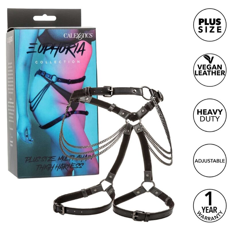 CALEXOTICS - EUPHORIA IMBRACATURA PER COSCIA MULTI CATENA TAGLIE FORTI