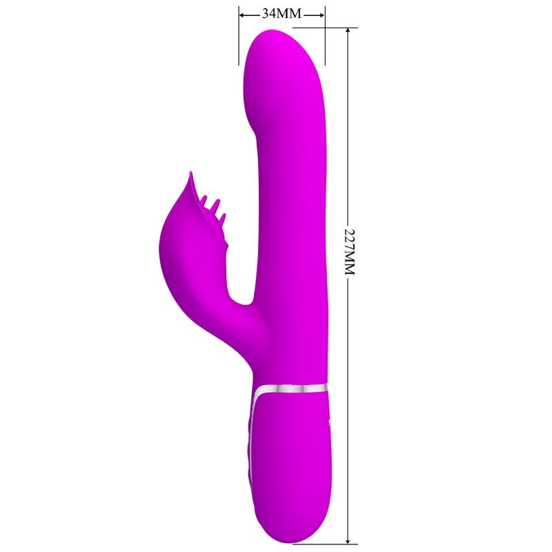 PRETTY LOVE - RABBIT VIBRATOR PERLEN VIOLETT