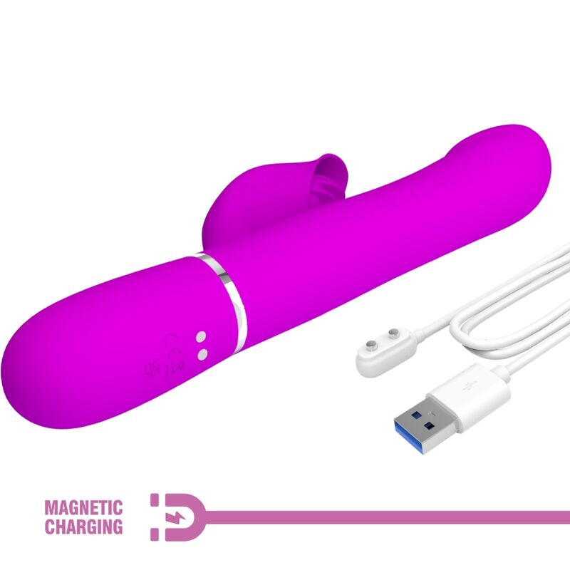 PRETTY LOVE - RABBIT VIBRATOR PERLEN VIOLETT