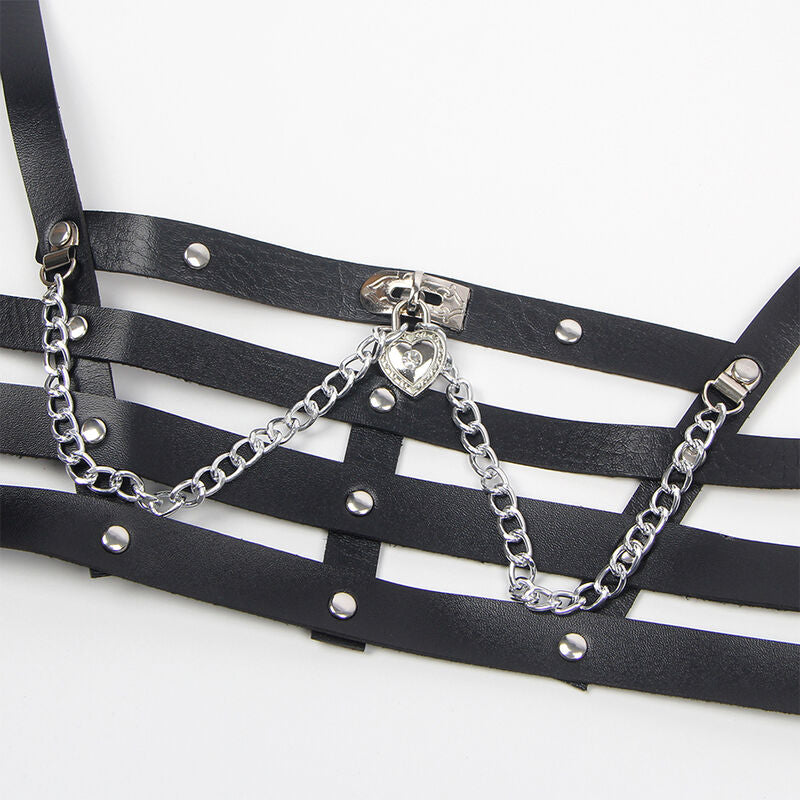 SUBBLIME - KORSETT-HARNESS MIT KETTENDETAIL, EINE GRÖSSE