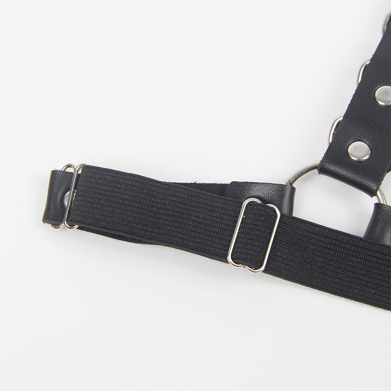 SUBBLIME - GÜRTEL UND STRUMPFHALTER MIT RINGEN UND KETTENDETAIL EINE GRÖSSE