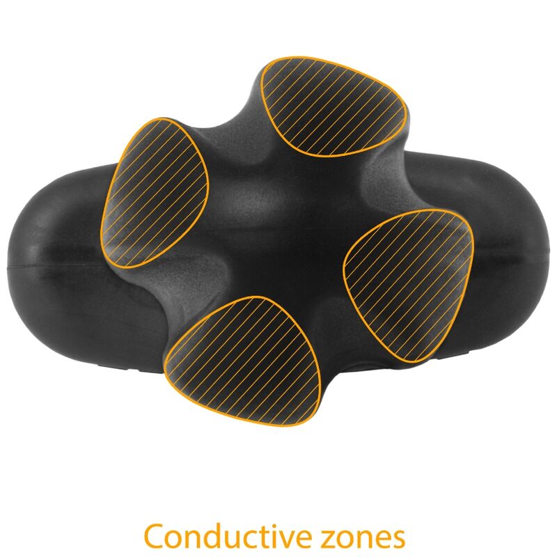 ELECTRASTIM - TARTARUS ANAL PLUG QUADRIPOLARE IN SILICONE NERO
