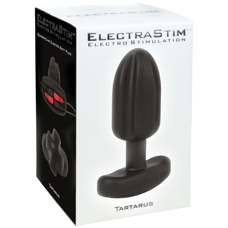 ELECTRASTIM - TARTARUS ANAL PLUG QUADRIPOLARE IN SILICONE NERO
