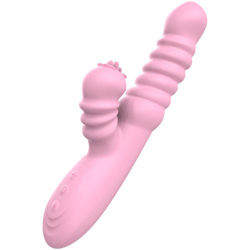 ARMONY - VIBRATOR MULTIFUNKTION MIT STIMULIERENDER ZUNGE WÄRMEEFFEKT ROSA