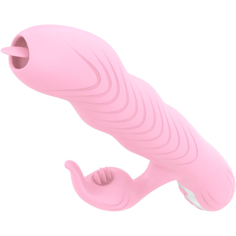ARMONY - MARCIA VIBRATOR &amp; STOSSEND DOPPELZUNGE WÄRMEEFFEKT ROSA