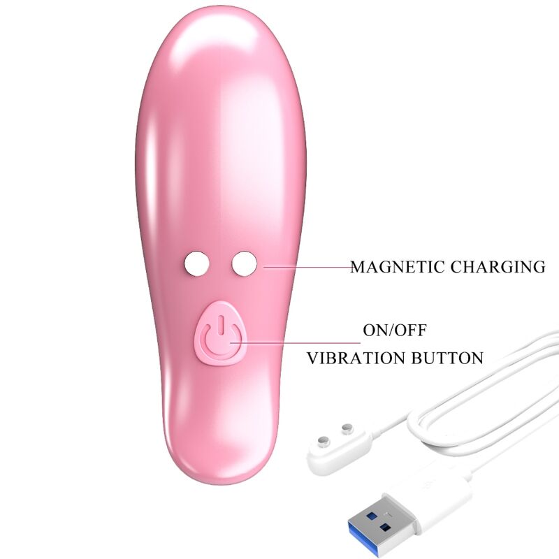 PRETTY LOVE - MORSETTI PER CAPEZZOLI VIBRANTI A FORMA DI FOGLIA ROSA