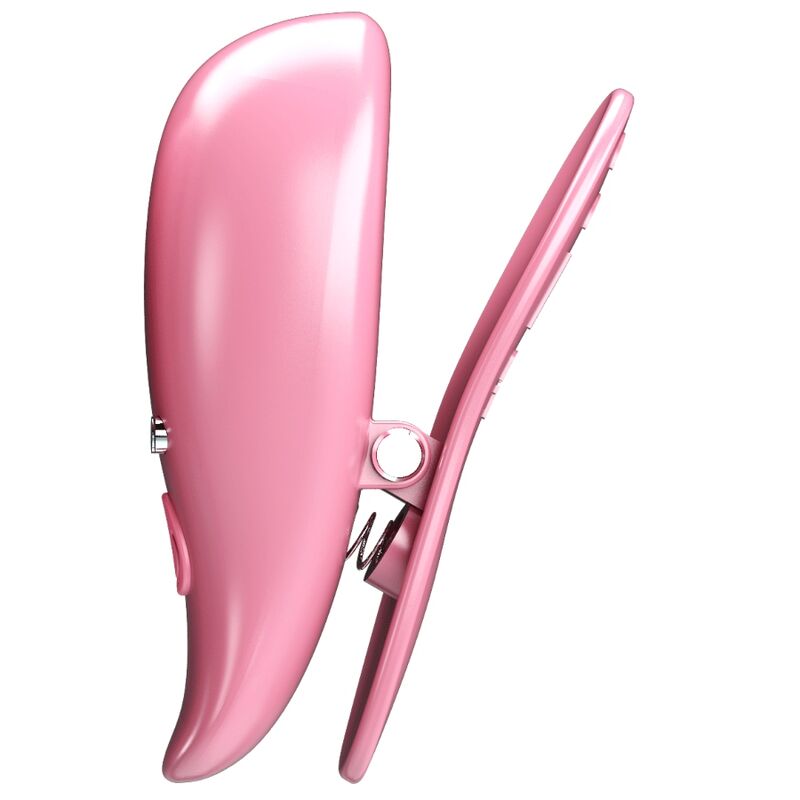 PRETTY LOVE - MORSETTI PER CAPEZZOLI VIBRANTI A FORMA DI FOGLIA ROSA