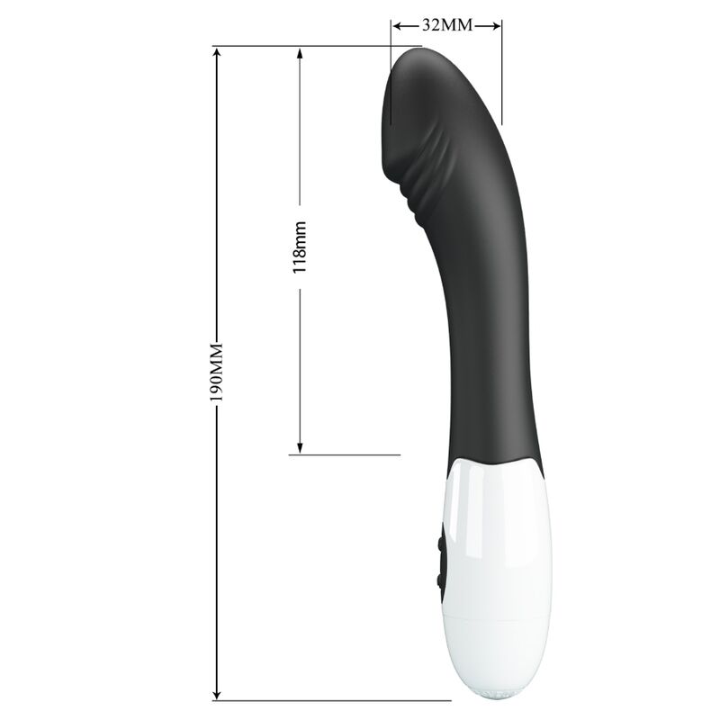 PRETTY LOVE - VIBRATORE ELEMENTAL G-SPOT 30 MODALITÀ NERO