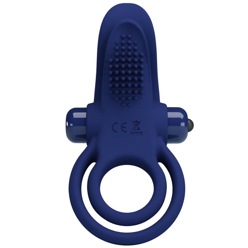 PRETTY LOVE - ANELLO DOPPIO BRONSON CON VIBRAZIONE BLU