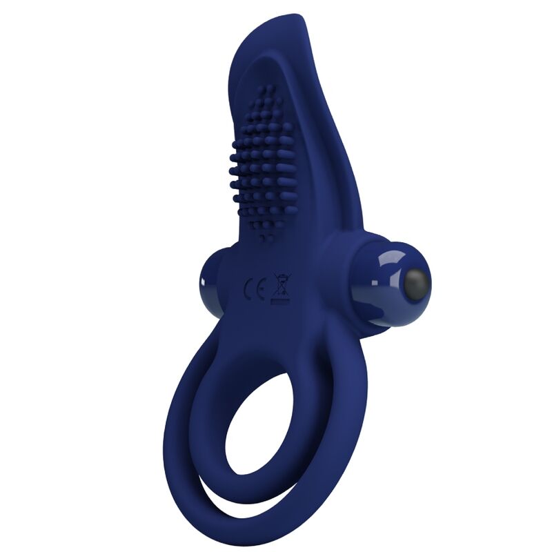 PRETTY LOVE - ANELLO DOPPIO BRONSON CON VIBRAZIONE BLU