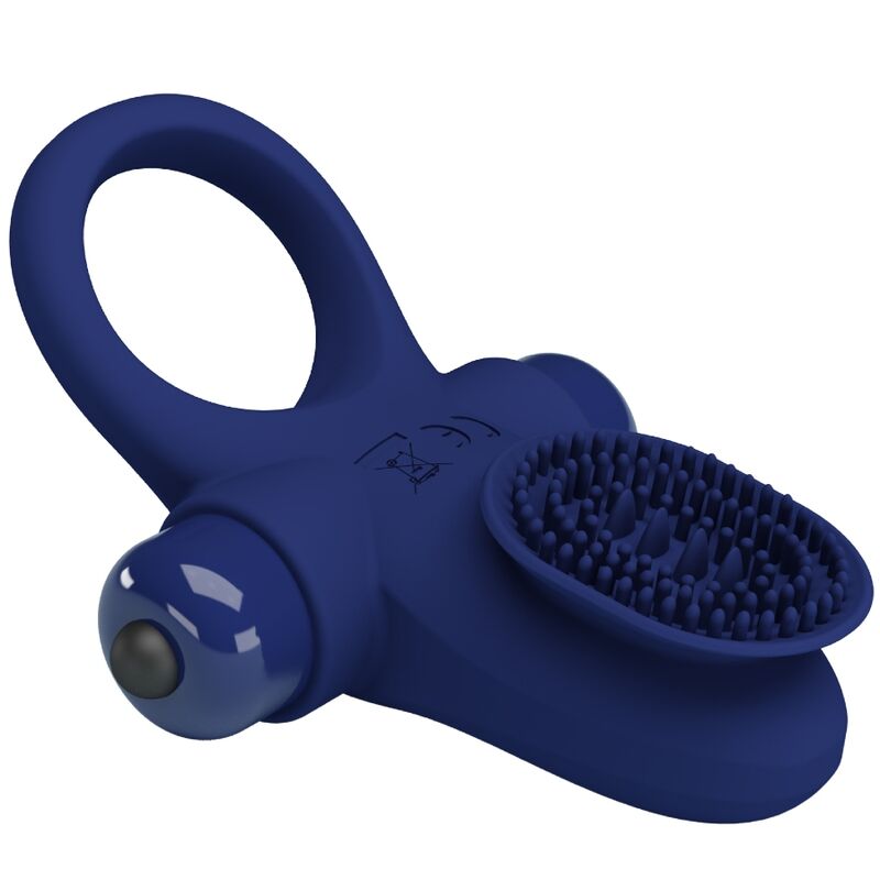 PRETTY LOVE - ANELLO PALLE CON VIBRAZIONE BLU