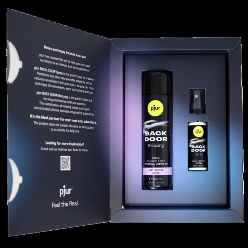 PJUR - SET DI LUBRIFICANTE E SPRAY ANALE BACK DOOR