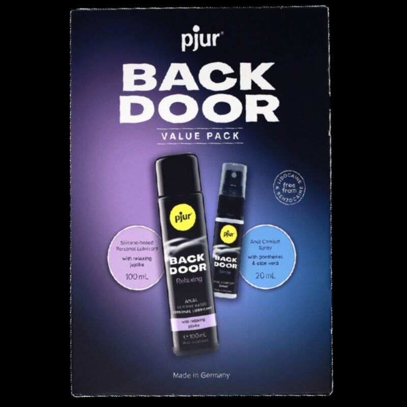 PJUR - SET DI LUBRIFICANTE E SPRAY ANALE BACK DOOR