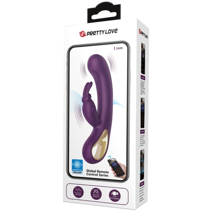 PRETTY LOVE - LIAM RABBIT VIBRATOR &amp; G-PUNKT-STIMULATOR LILA