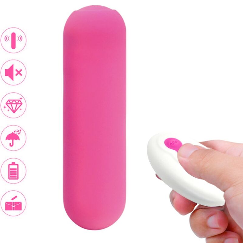 ARMONY - SPLASH JOIE VIBRATORE BULLET SILICONE TELECOMANDO 10 VIBRAZIONI 75 X 19 CM ROSA