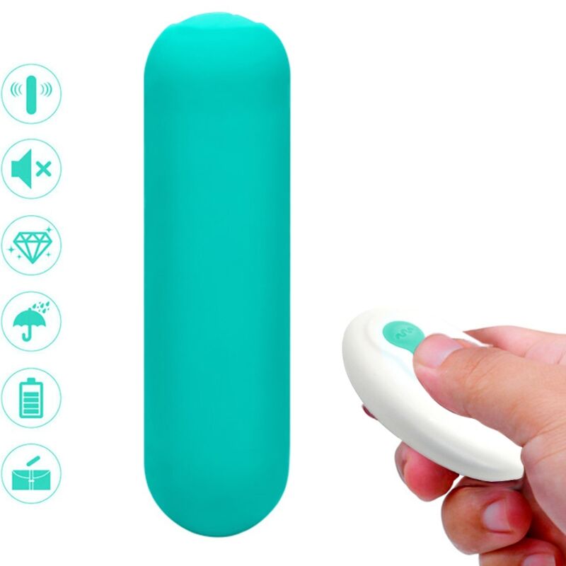 ARMONY - SPLASH JOIE VIBRATORE BULLET SILICONE TELECOMANDO 10 VIBRAZIONI 75 X 19 CM VERDE