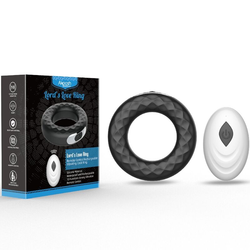 ARMONY - LORD'S LOVE RING VIBRATORE TELECOMANDO NERO