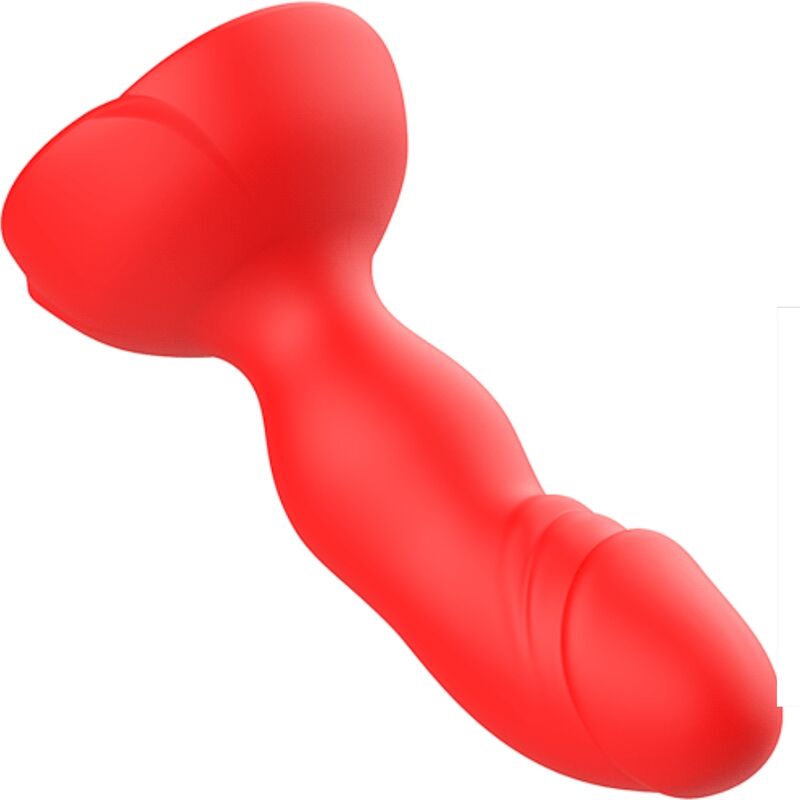 ARMONY - EXTREME A BLOOM ROSE VIBRATOR &amp; ANAL PLUG FERNBEDIENUNG ROT