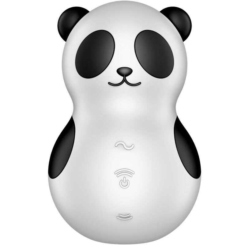 SATISFYER - POCKET PANDA STIMULATOR &amp; VIBRATOR SCHWARZ UND WEISS