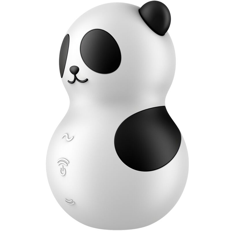 SATISFYER - POCKET PANDA STIMULATOR &amp; VIBRATOR SCHWARZ UND WEISS