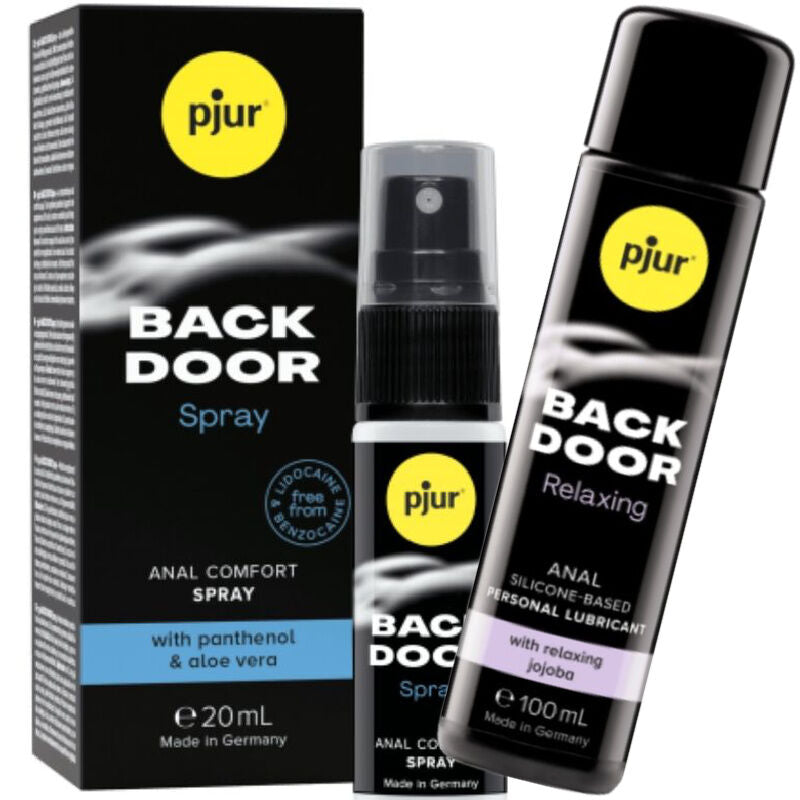 PJUR - SET DI LUBRIFICANTE E SPRAY ANALE BACK DOOR